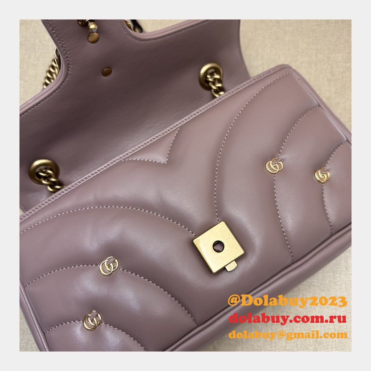 Matelassé Copy 443497 Gucci GG Marmont Small Replicas Bag