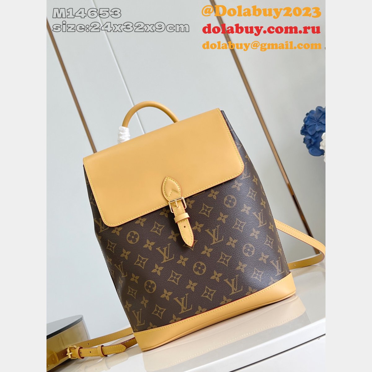 Louis Vuitton High Quality M14653 Backpack Bold Noir Bag