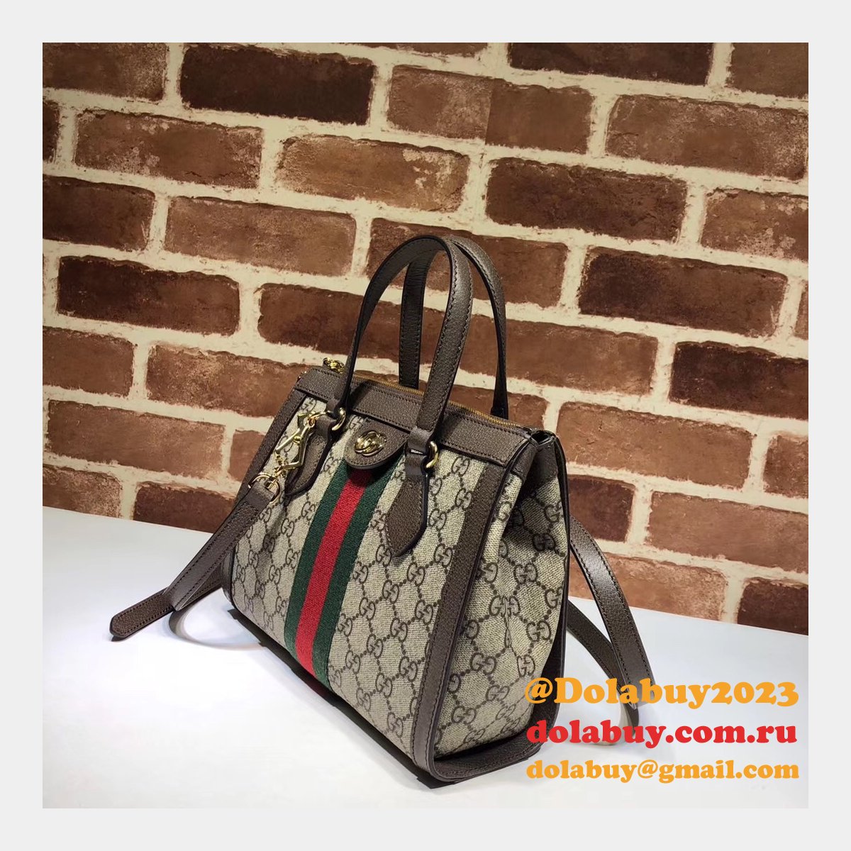 Top Quality Gucci GG 547551 Supreme Flora Ophidia Small Tote Bag