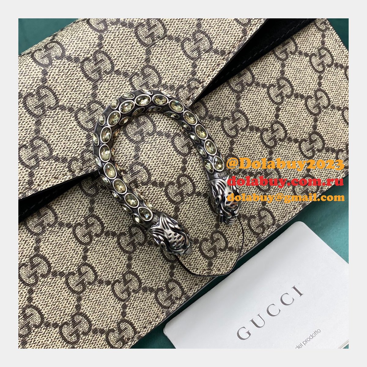 Top Gucci Dionysus small chain shoulder 499623 black