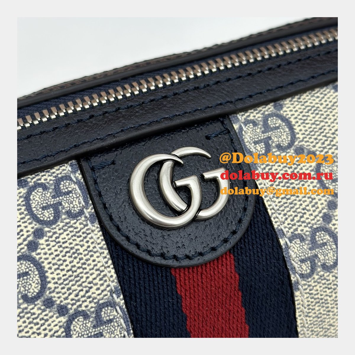 Gucci Designer Ebony Supreme 795208 Ophidia Mini Shoulder Fake Bag