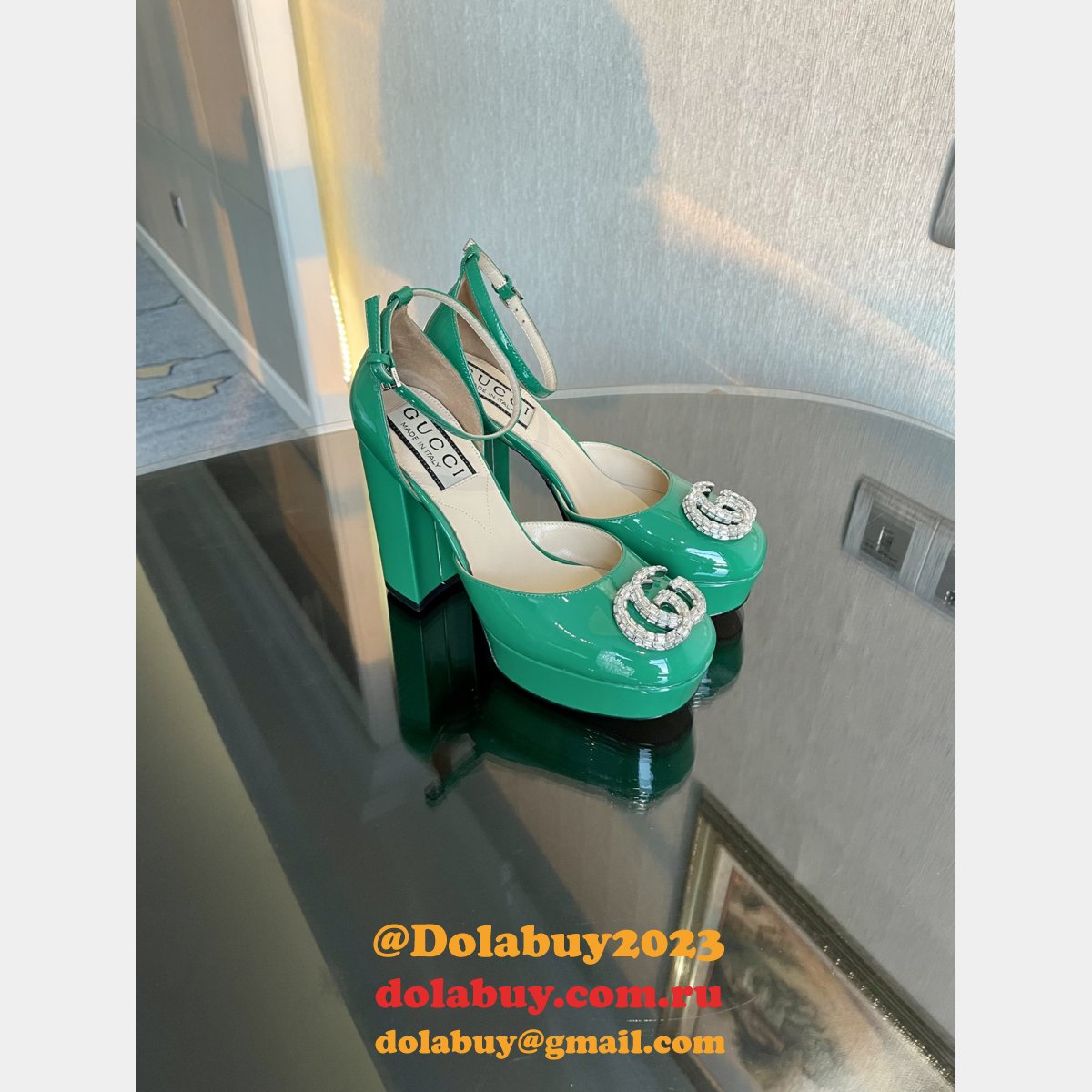 High Quality GUCCI high Plat form Fashion Perfect shoes