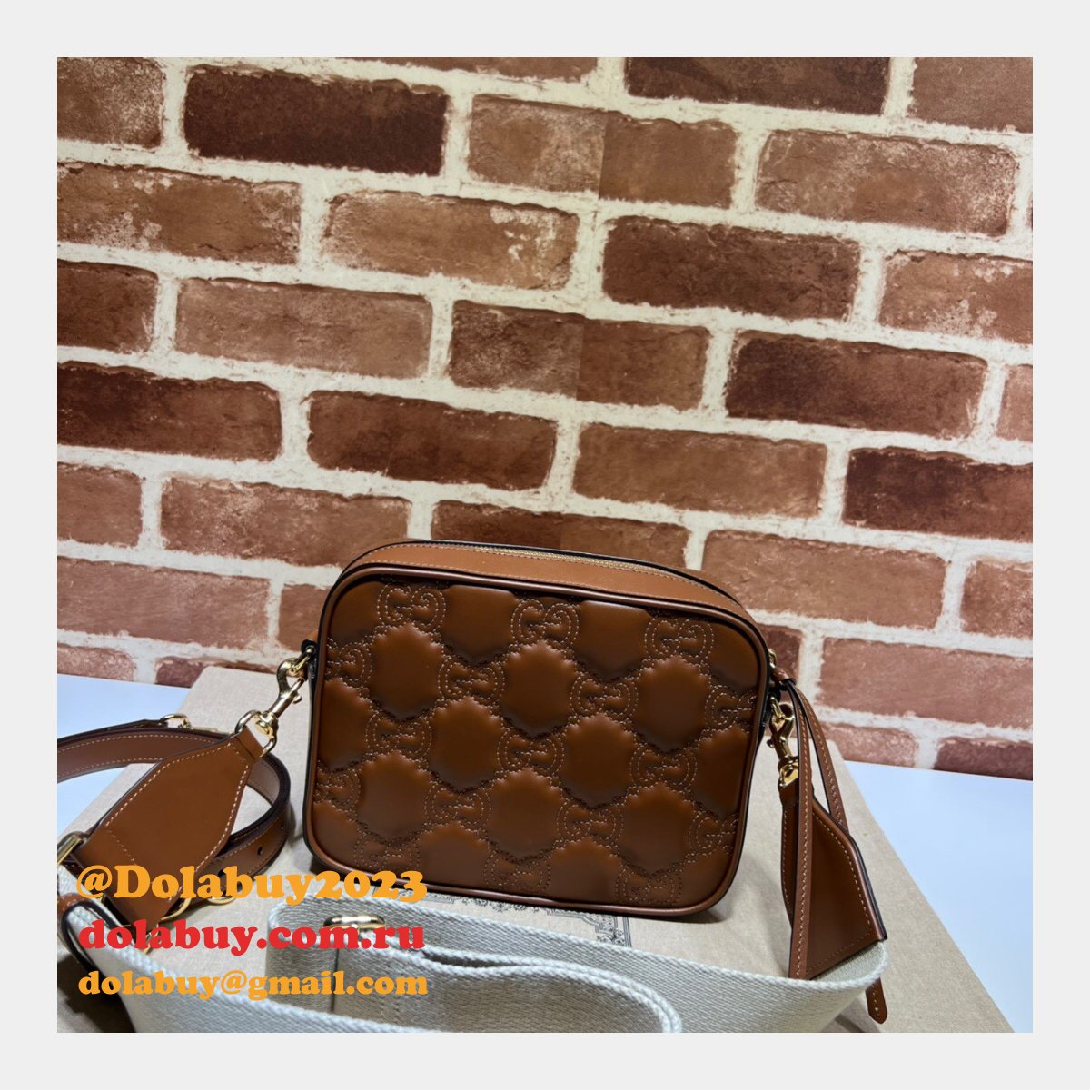 Fake Gucci Designer GG matelassé leather shoulder 702234 Bags