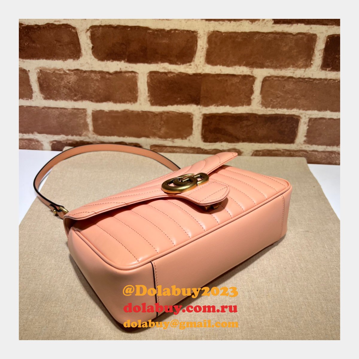 UK Gucci Replica 443497 GG Marmont Matelasse Shoulder Bag