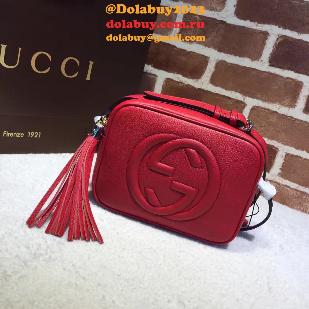 AAA+ Gucci Replicas Soho small leather disco 308364 bag