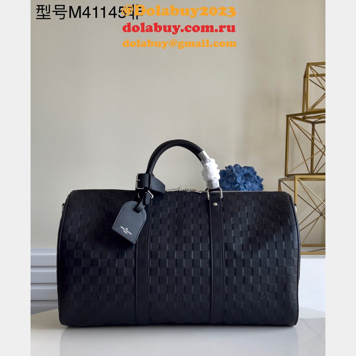 Replica Louis Vuitton N41145 Keepall Bandoulière 45 Monogram Canvas Bags for Sale