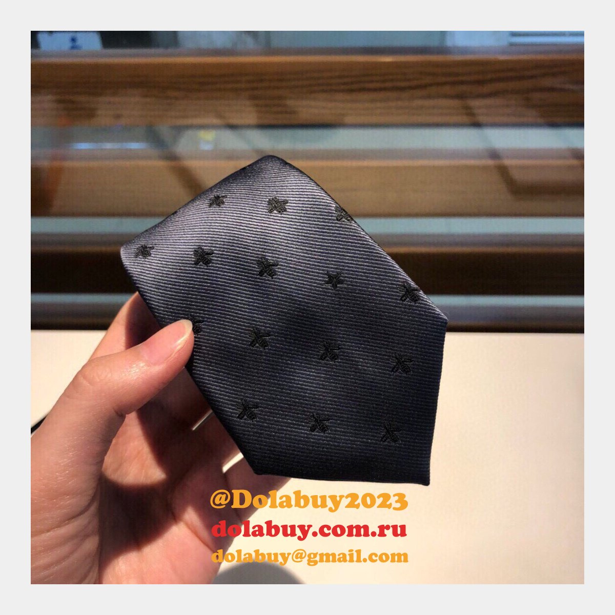 Gucci Huffero Designer Twill Silk Tie for Men Necktie