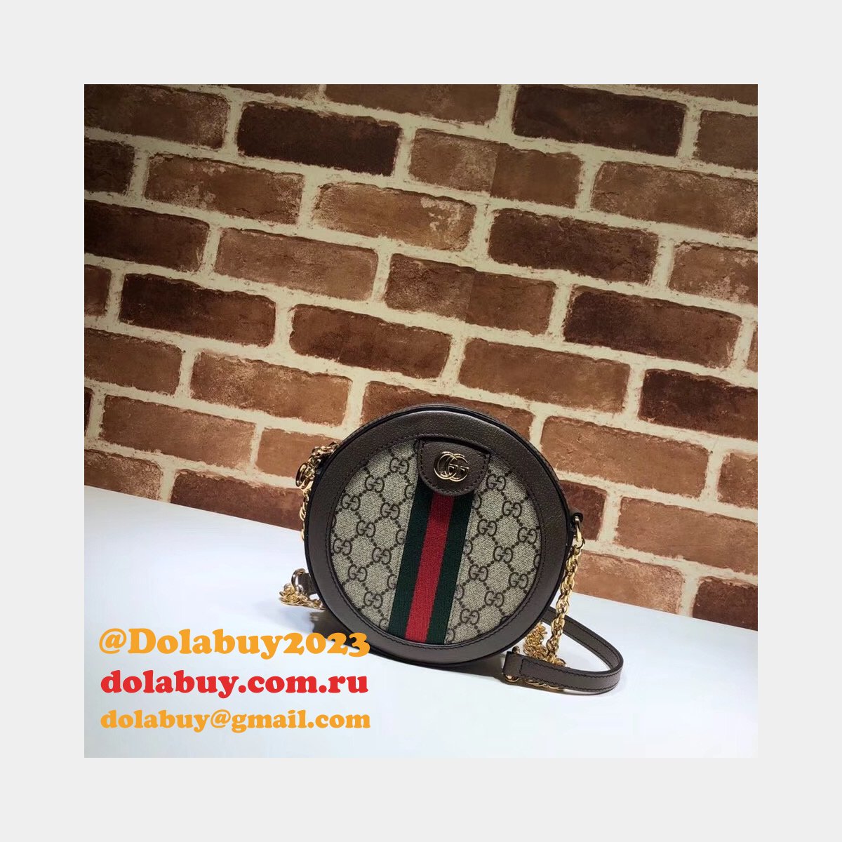 Best Gucci High Quality Ophidia mini round shoulder 550618 bag
