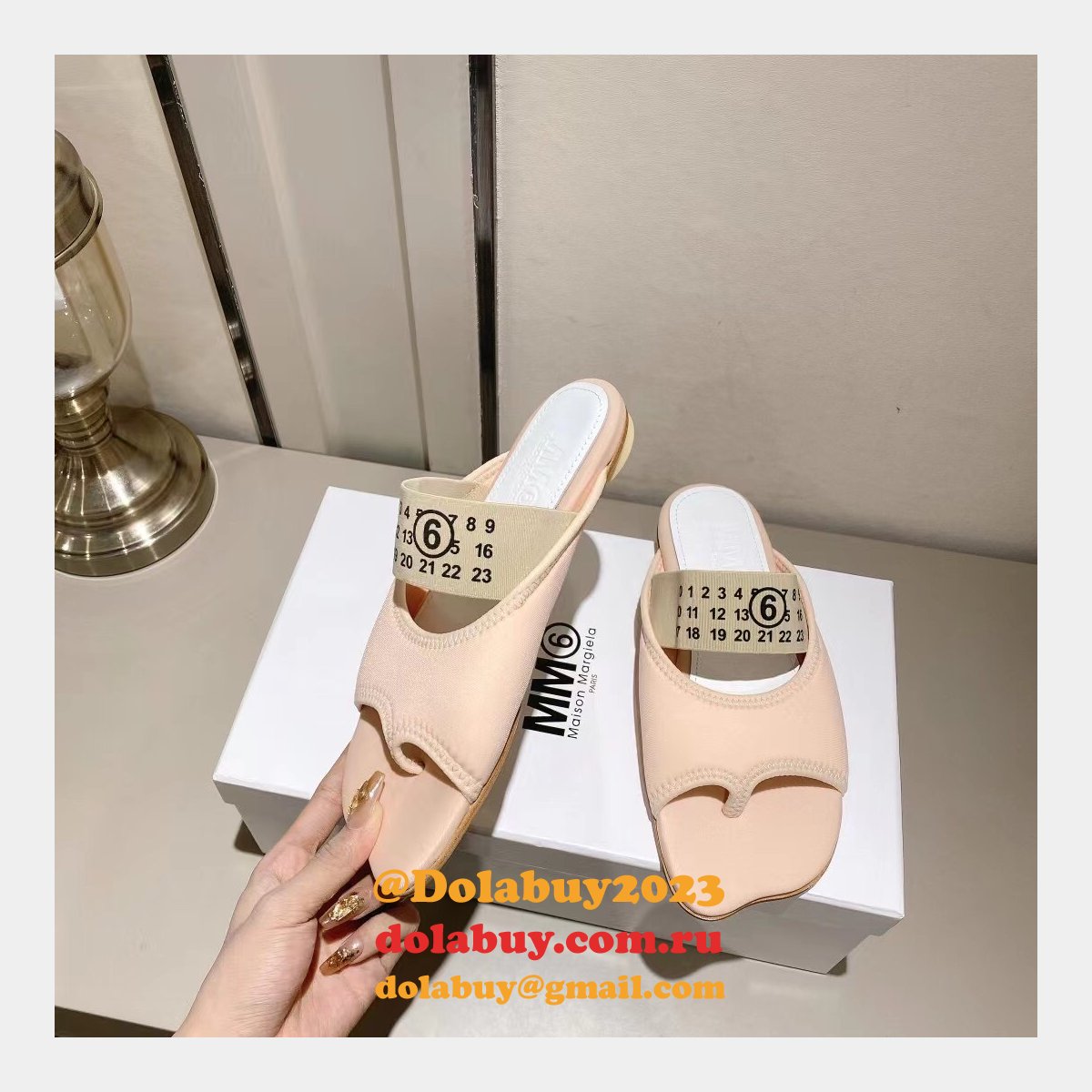 Replica Maison Margiela Knockoff MM6 Flip Flops Shoes