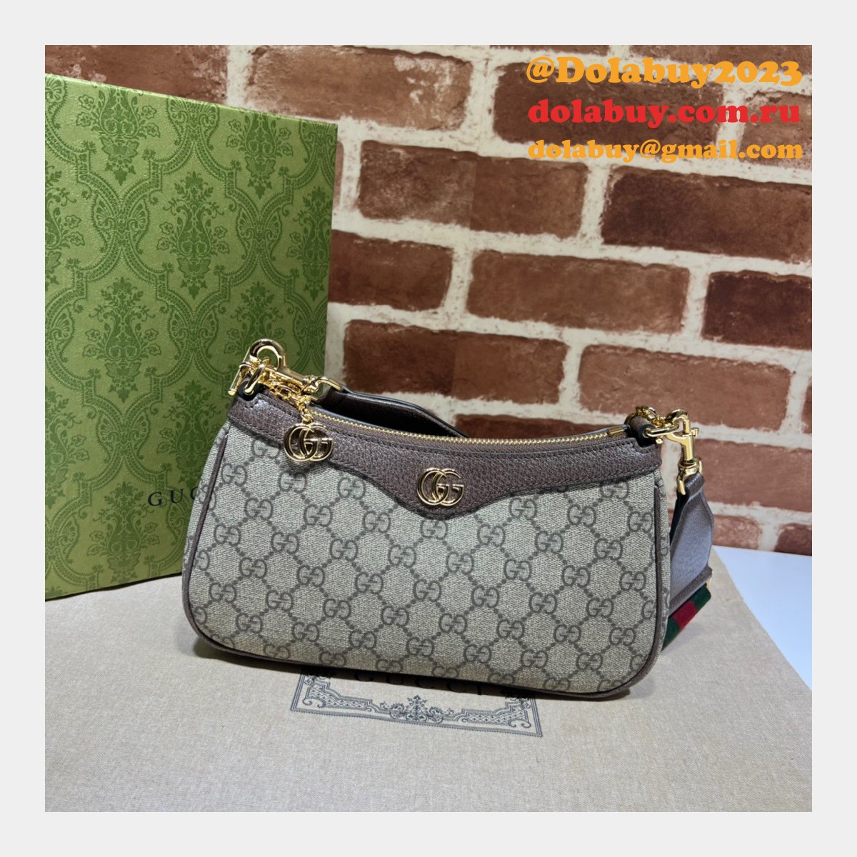 Gucci Replica Ophidia GG Crossbody Wholesale 735132 Luxury Bag