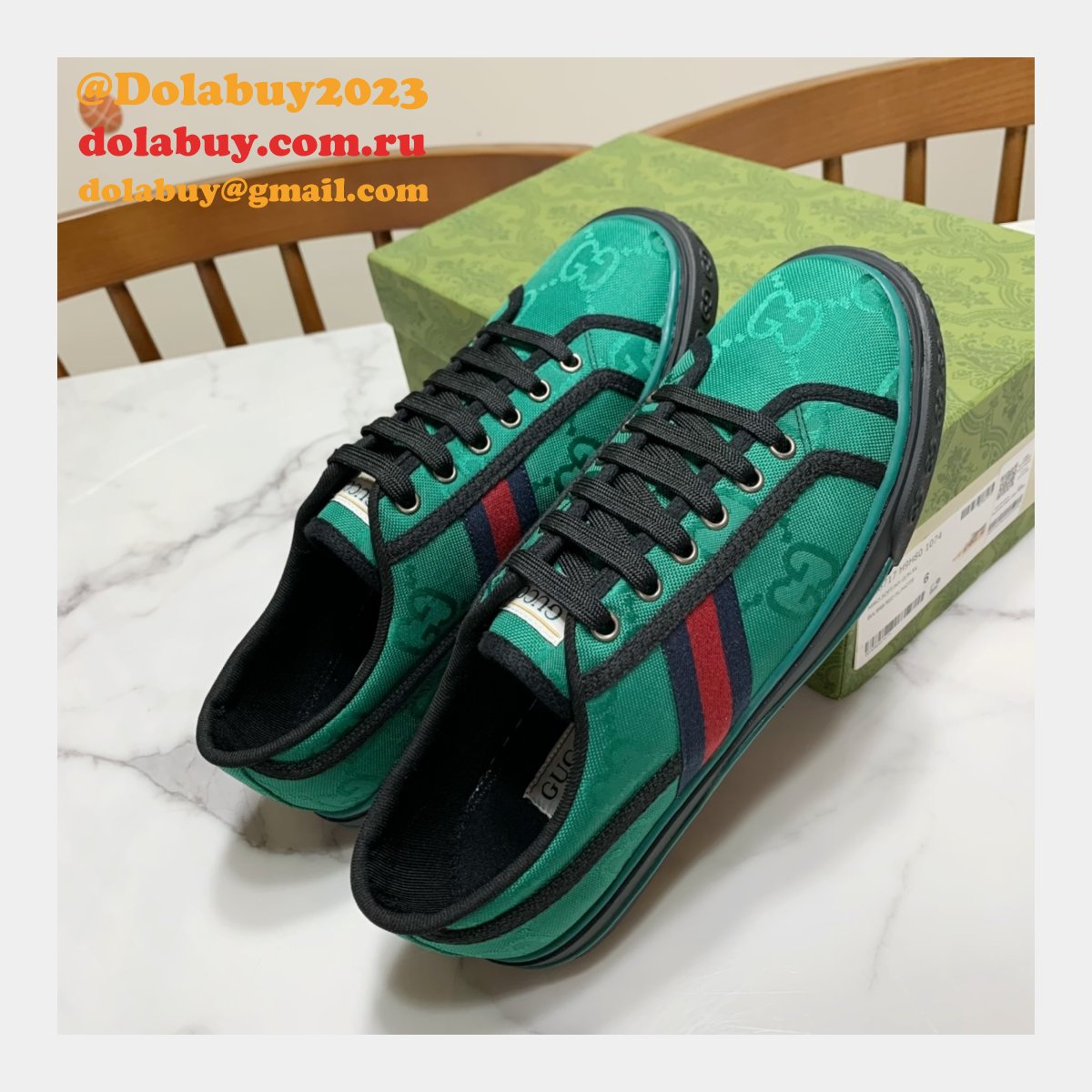 Duplicate Men/Women Best 1977 Gucci Replica High Quality Canvas Shoes