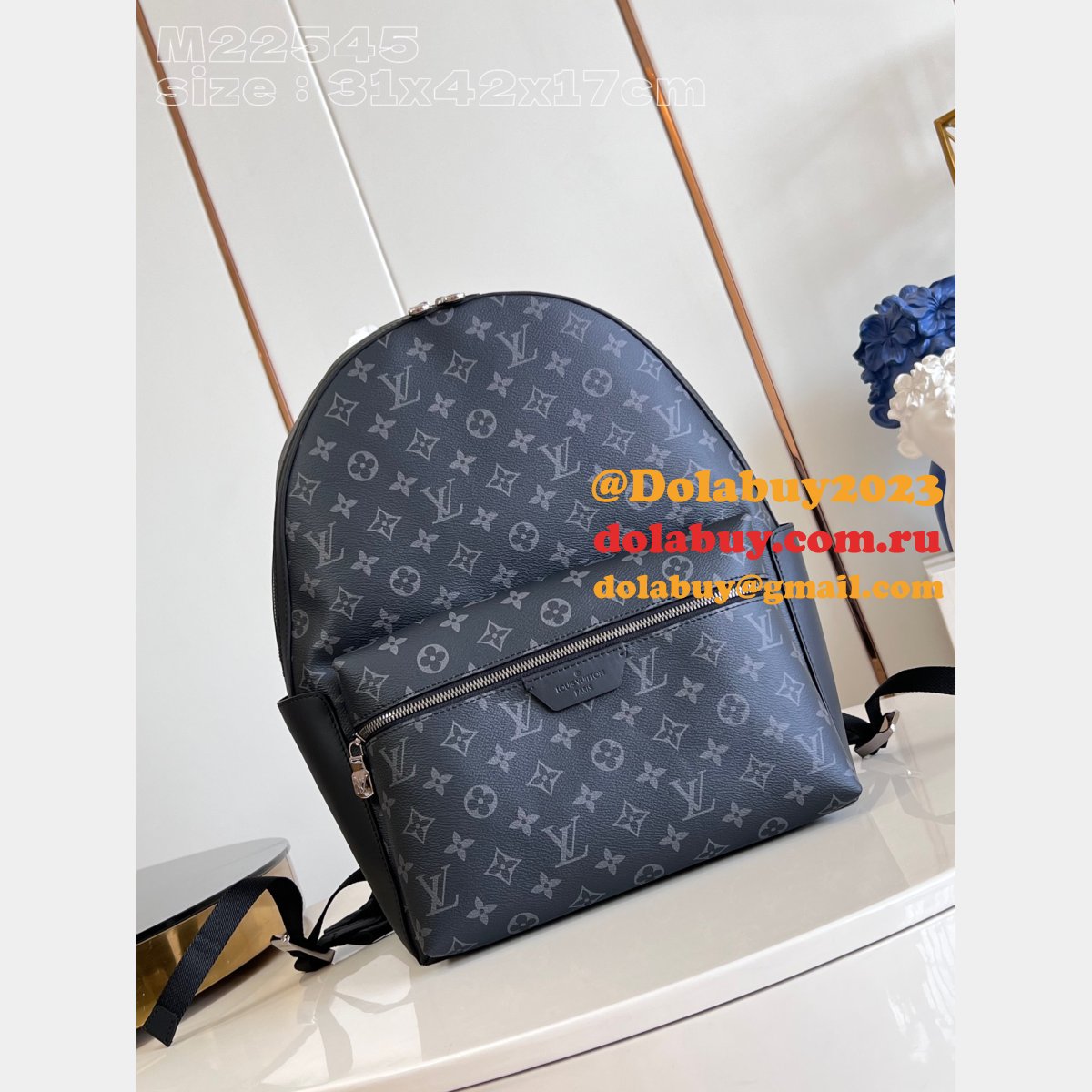 Perfect Copy Louis Vuitton Discovery Backpack Eclipse Men M22545 Bags