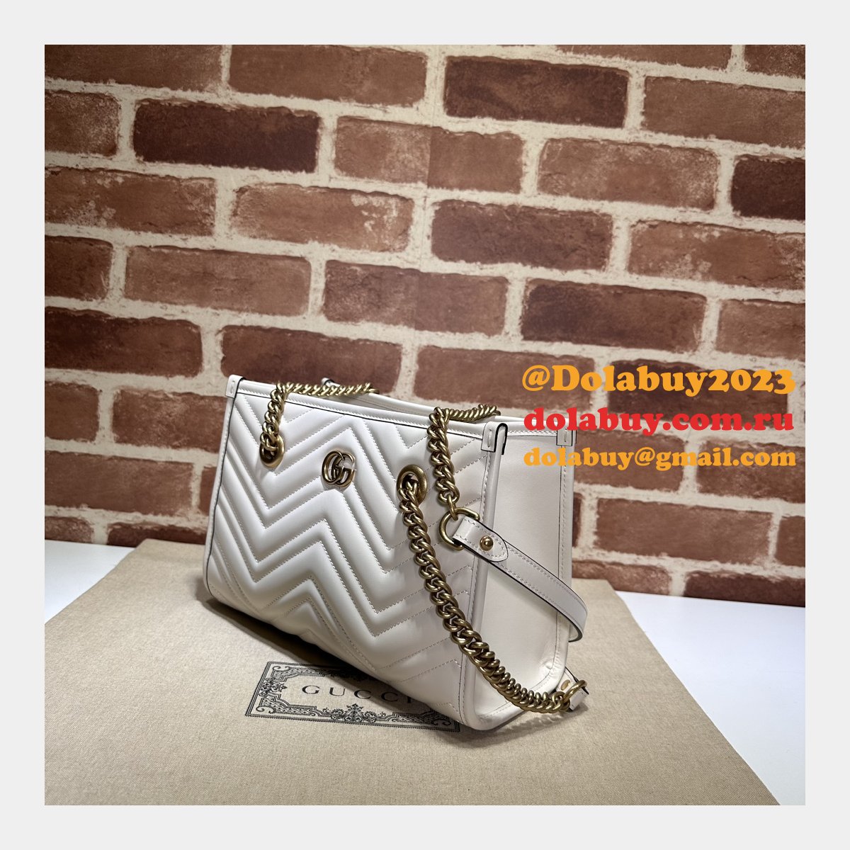 Top Quality gucci GG Marmont SMALL TOTE BAG