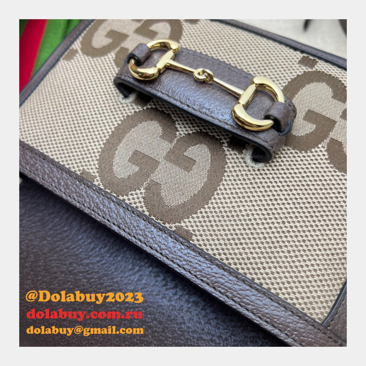 Gucci high quality replica 658574 Horsebit 1955 jumbo handbags