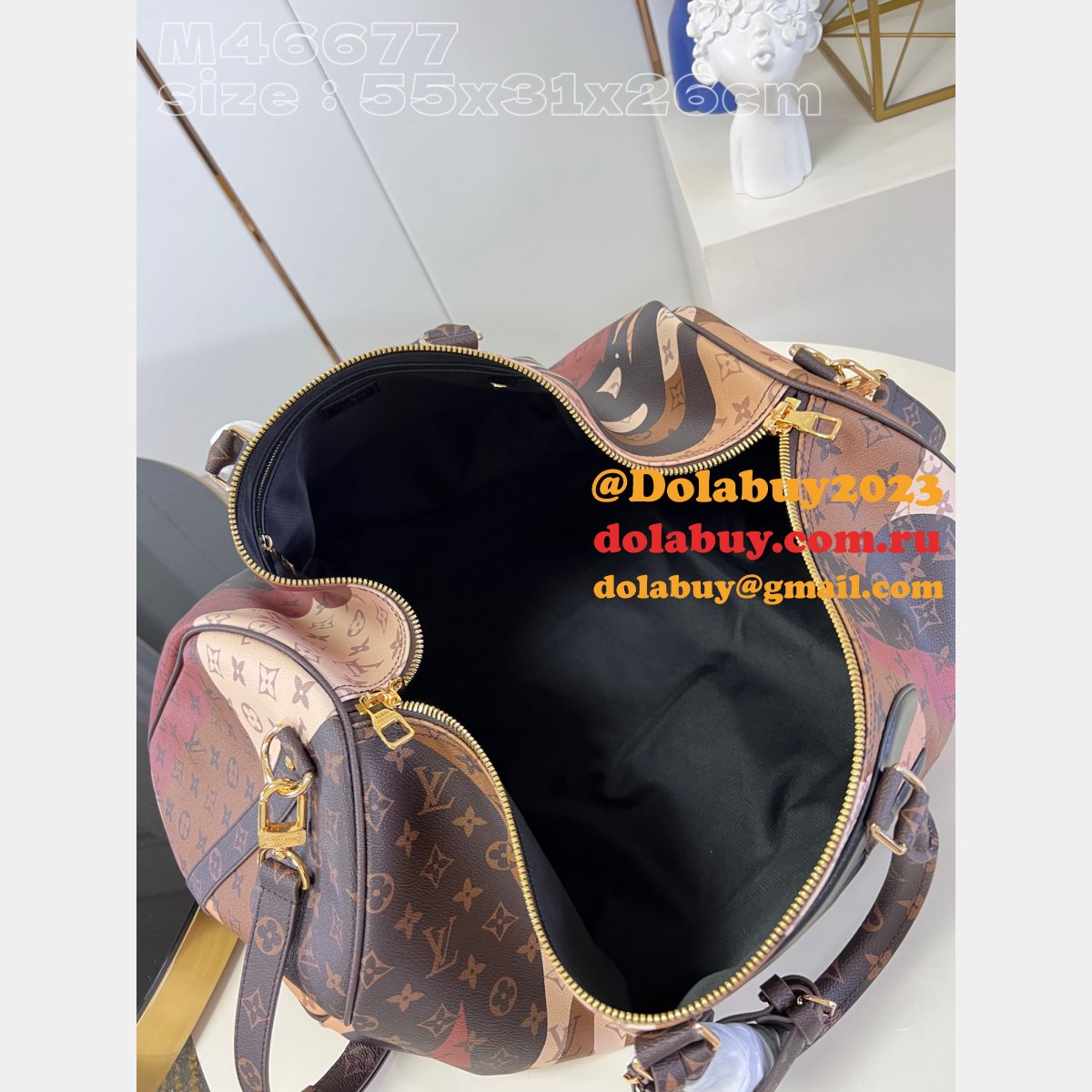 Perfect Keepall Bandoulière 45 M46677/M23160 Travel LV Replica Bag