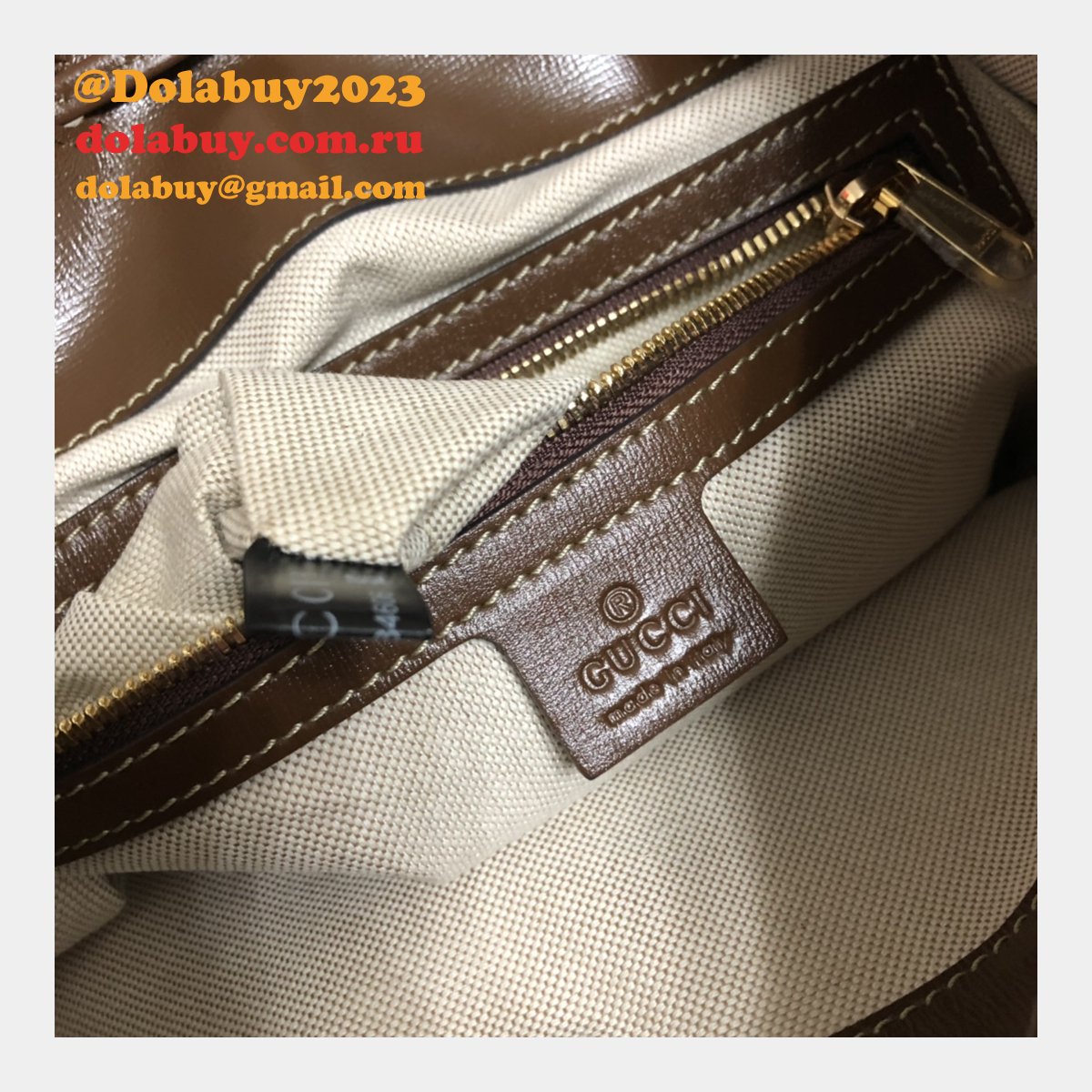Designer Gucci Replica Horsebit 1955 backpack Beige 620849 Bag
