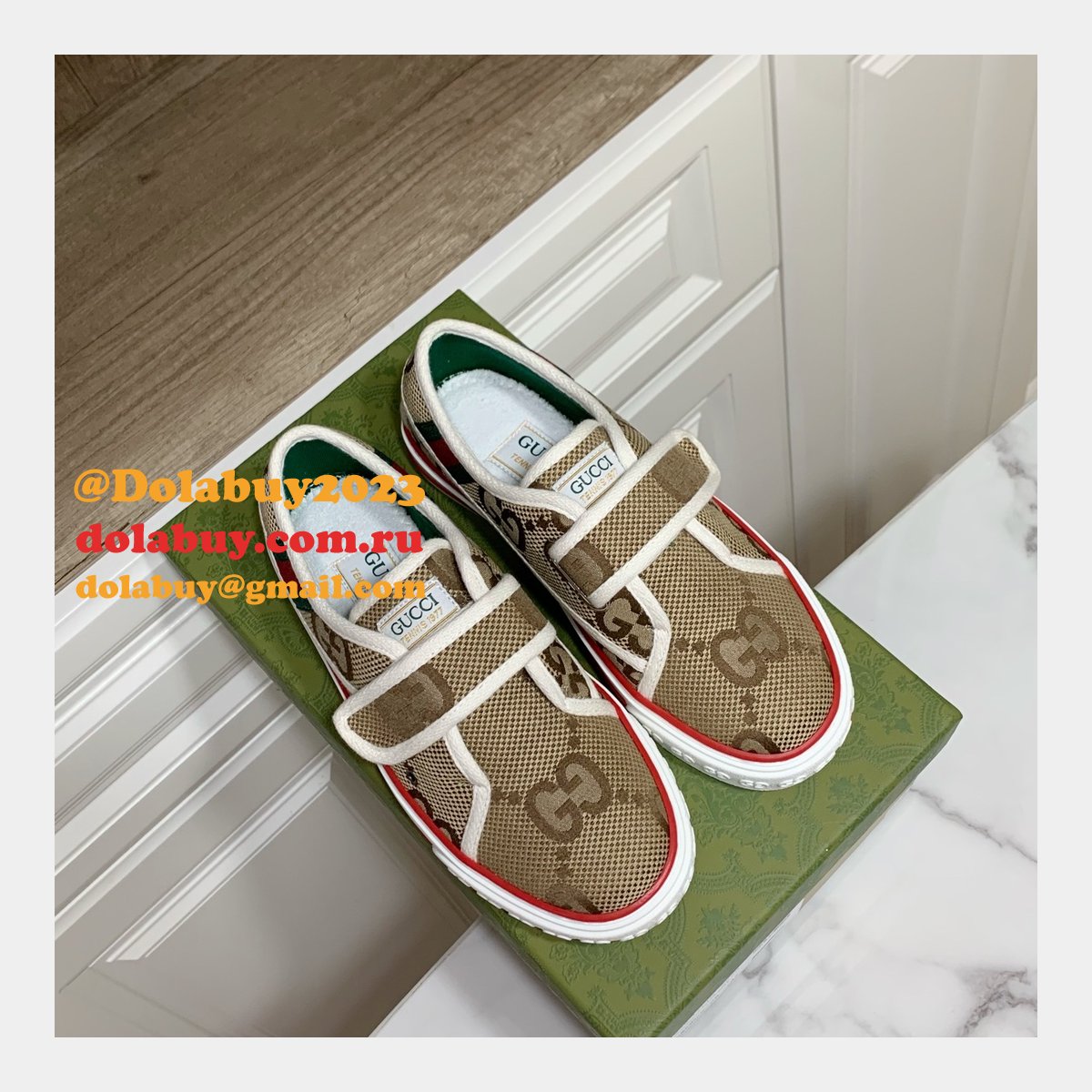 Gucci High Quality Replica GU7 1977 Canvas Perfect Shoes