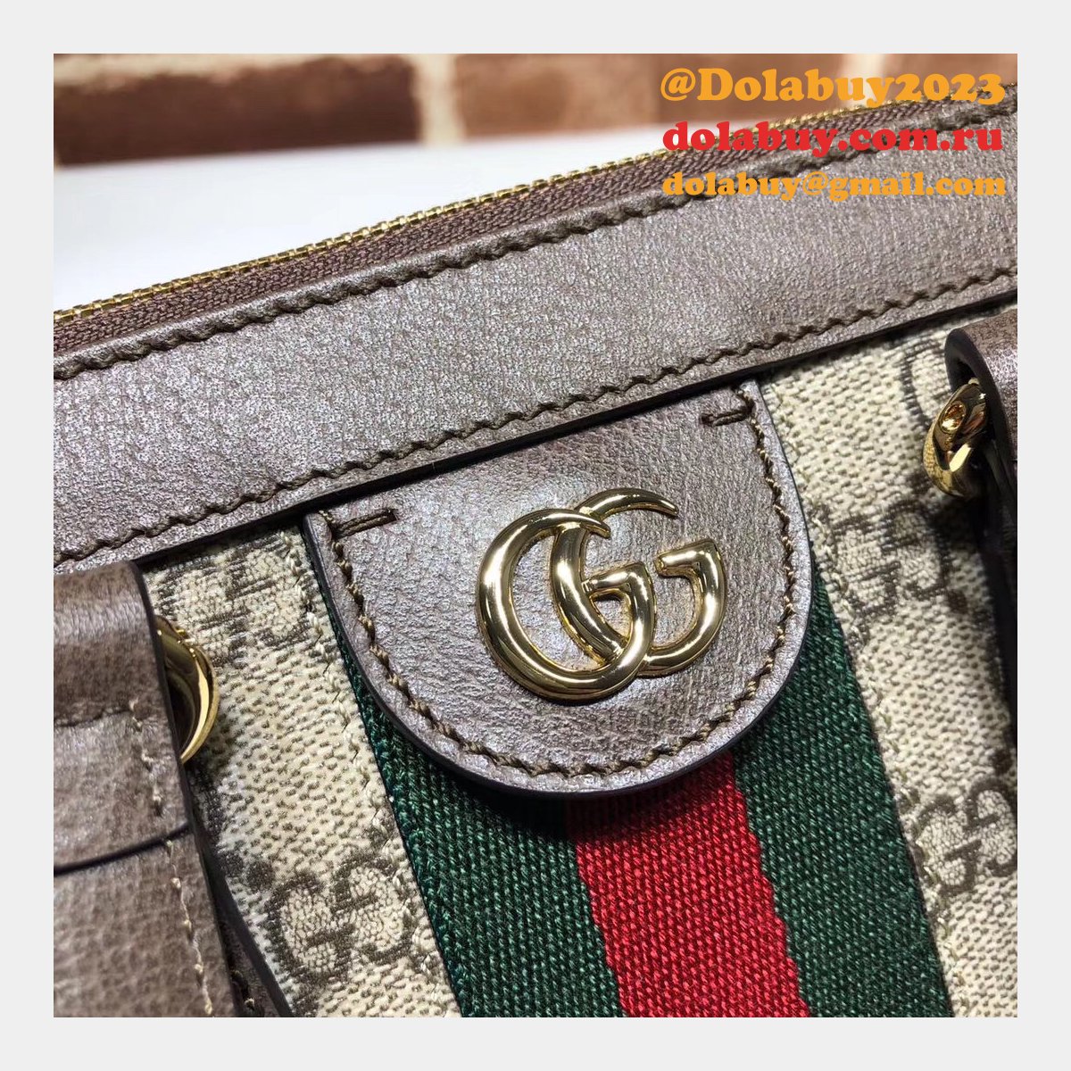 Top Quality Gucci GG 547551 Supreme Flora Ophidia Small Tote Bag