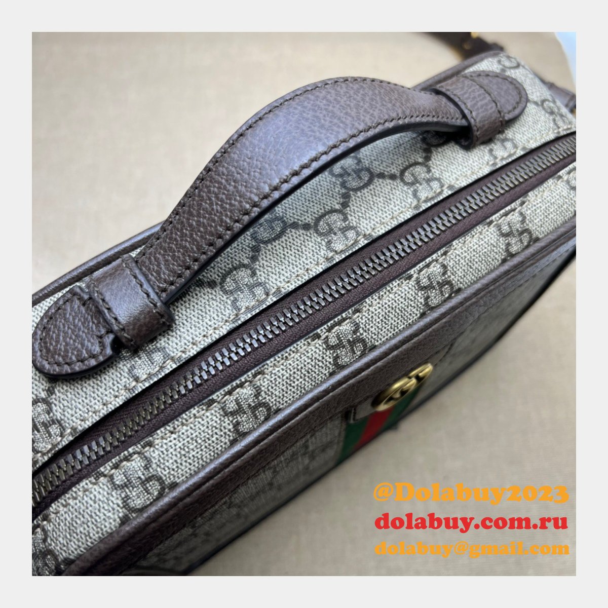 1:1 Mirror Gucci Replicas Ophidia 739392 Shoulder With-Web Bag