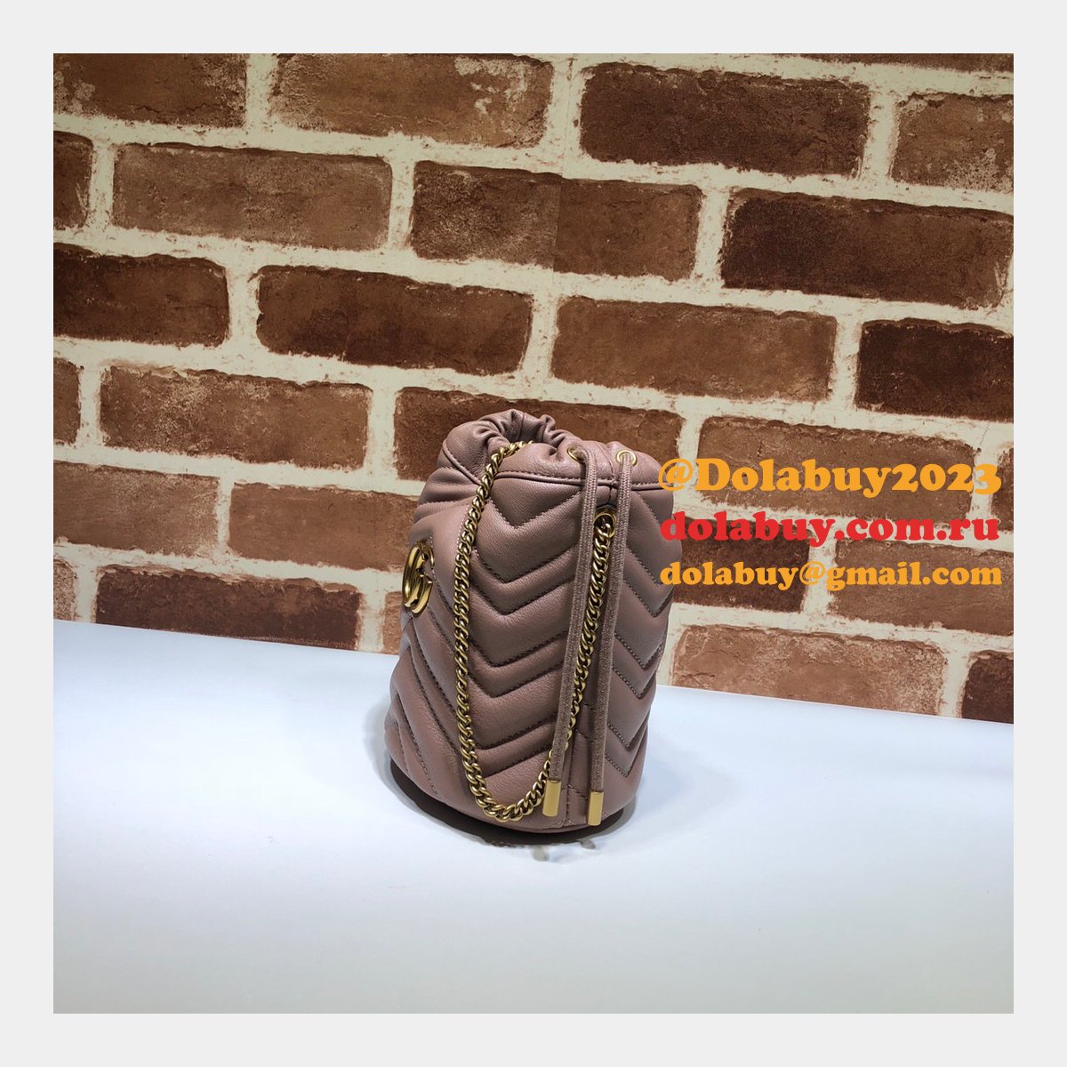 Gucci Replica 7 Star GG Marmont mini bucket 575163 bag