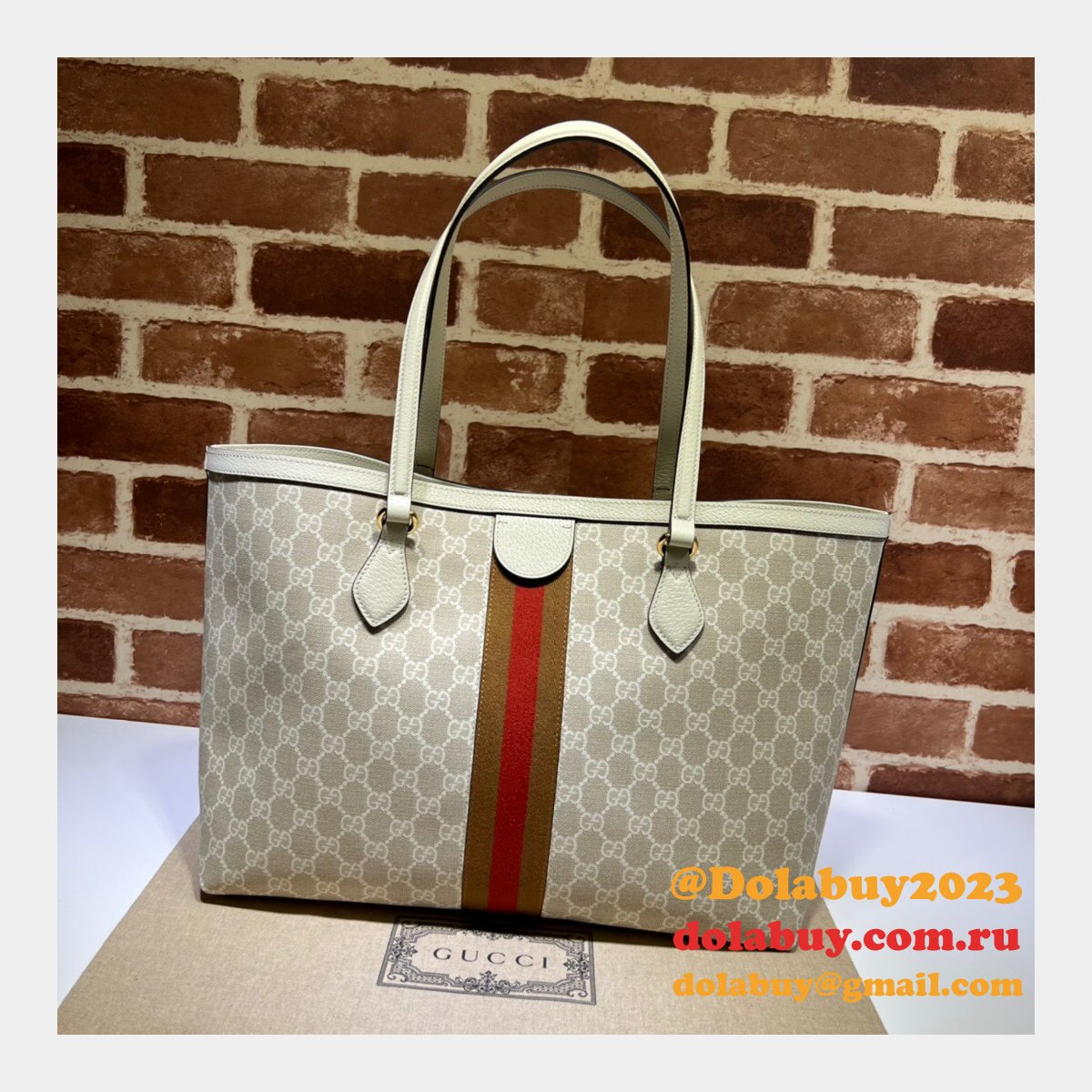 Gucci 631685 Fake Luxury Ophidia GG medium tote