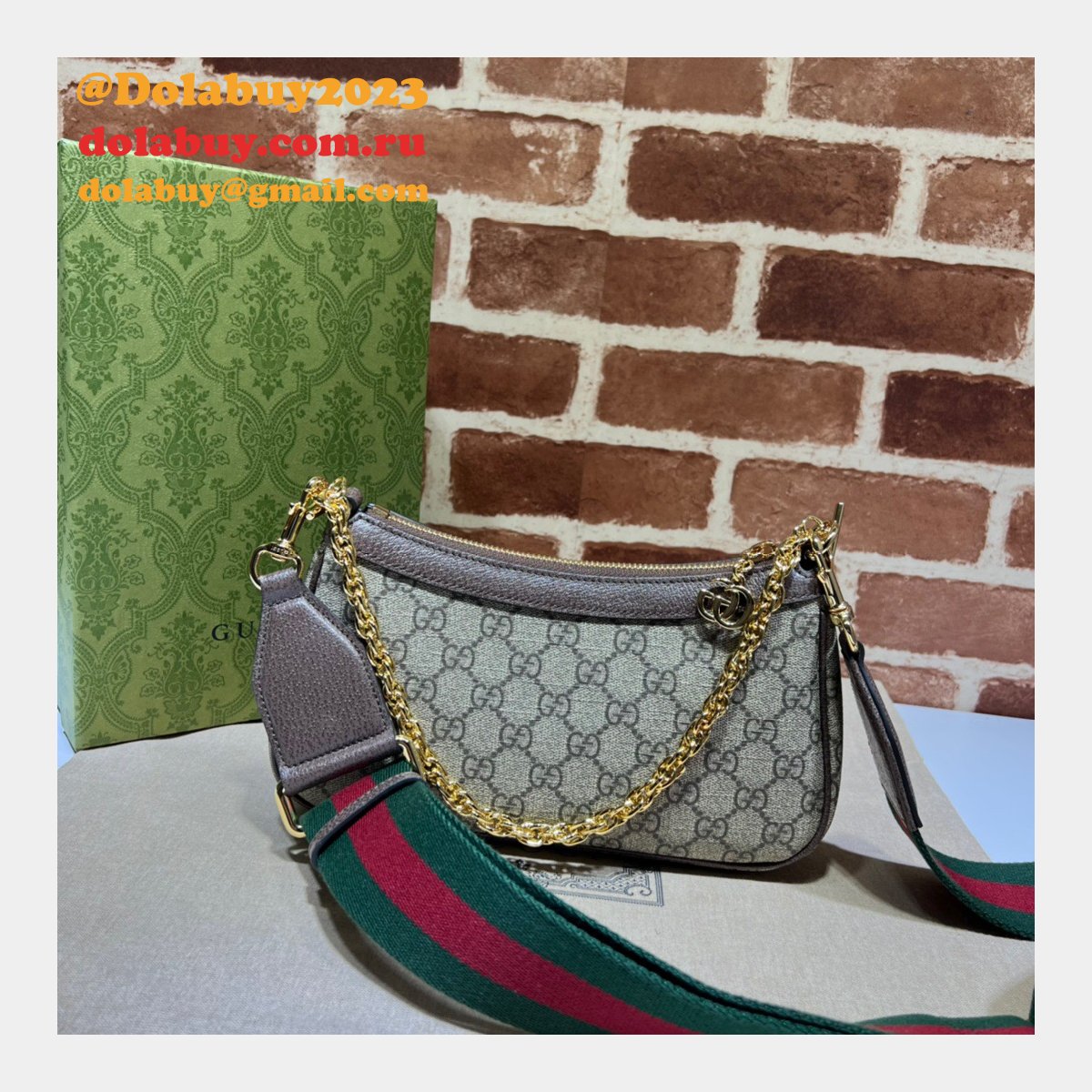 Gucci Replica Ophidia GG Crossbody Wholesale 735132 Luxury Bag