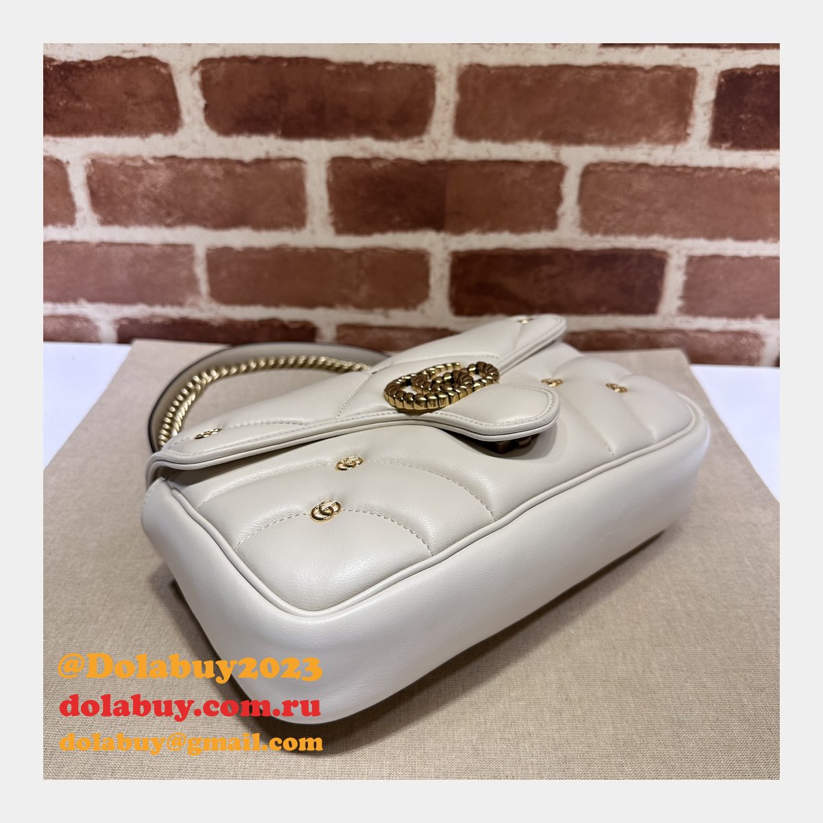 Matelassé Copy 443497 Gucci GG Marmont Small Replicas Bag