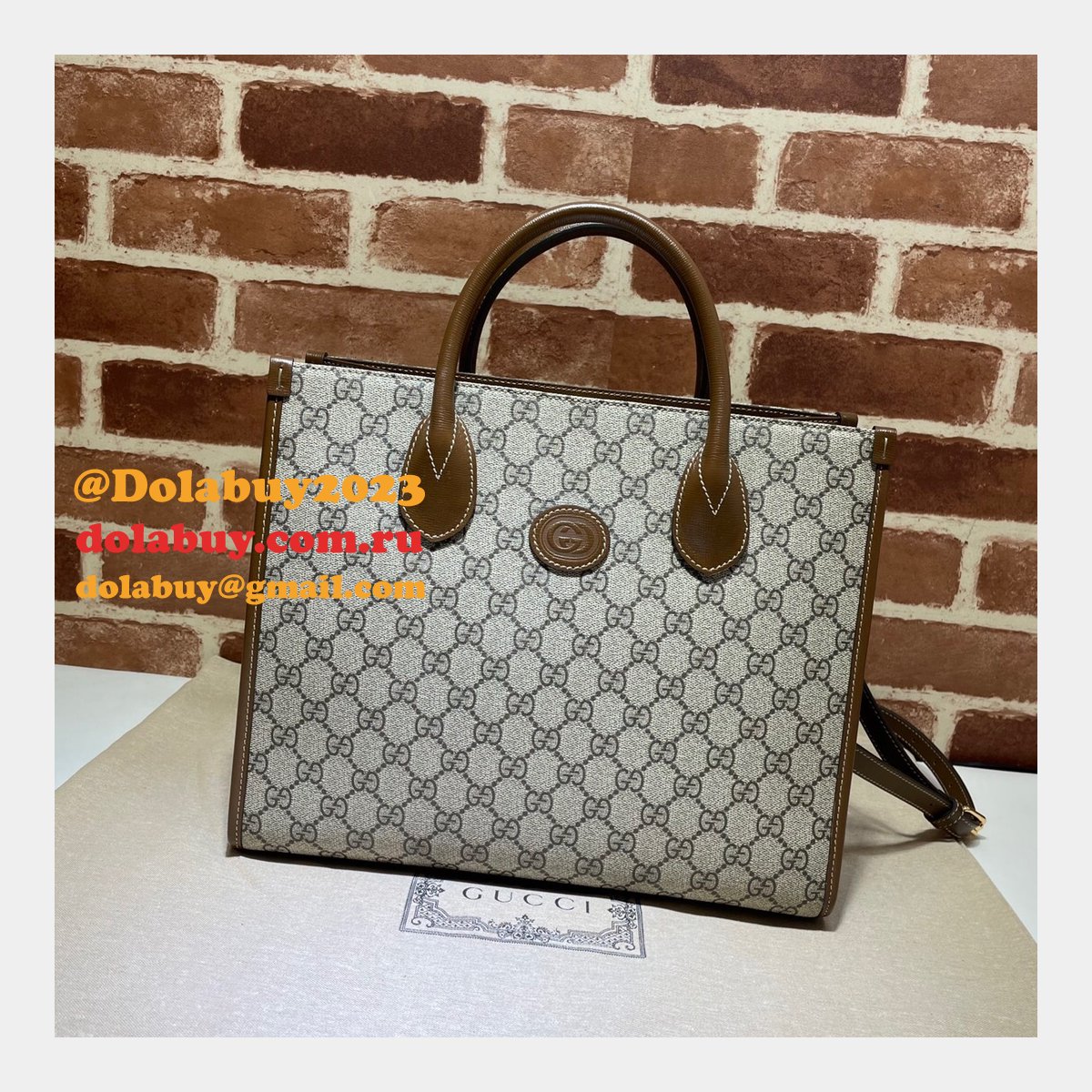 Replica Gucci Beige GG small tote 659983 bag