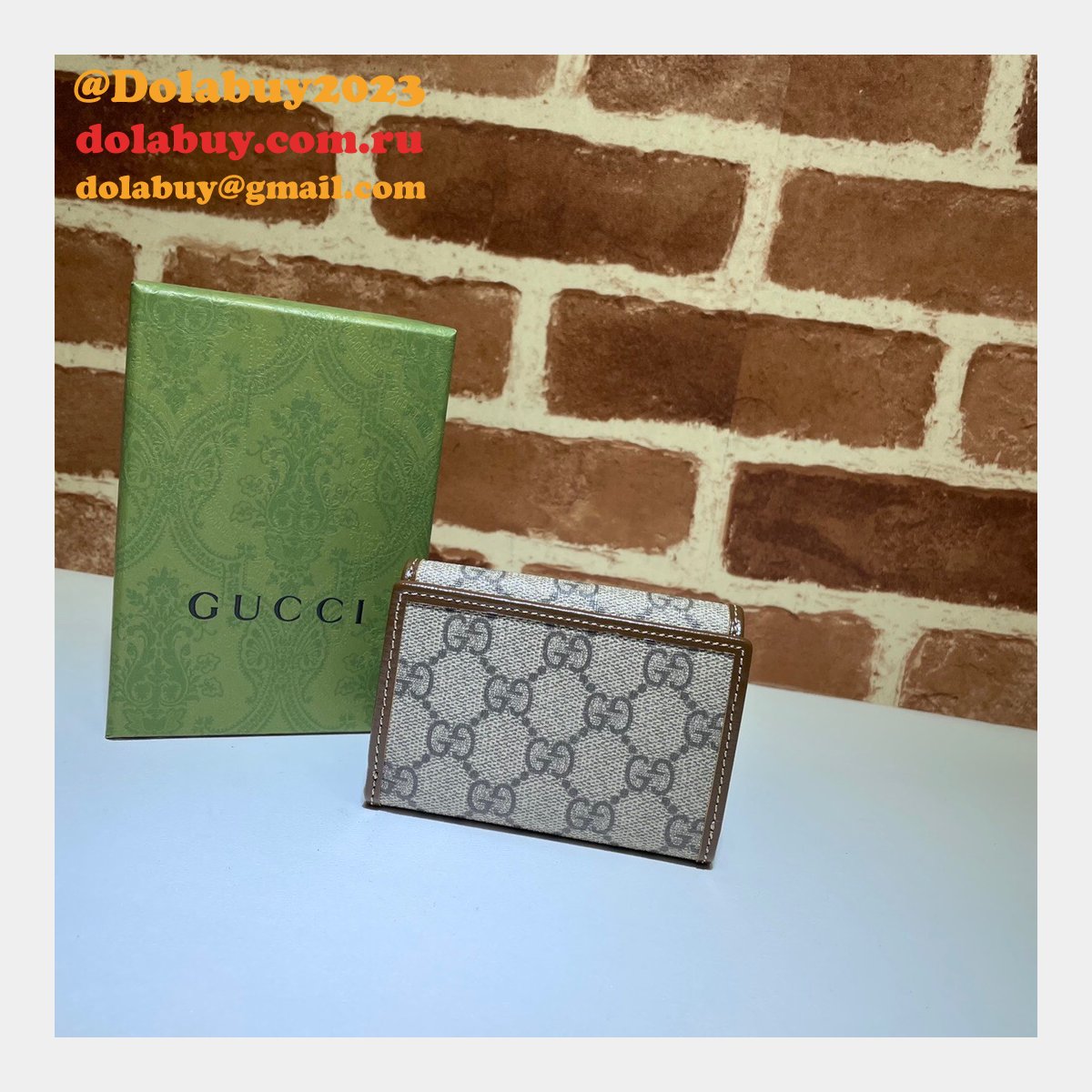 Gucci Fashion Knockoff GG Supreme 644462 Horsebit 1955 wallet