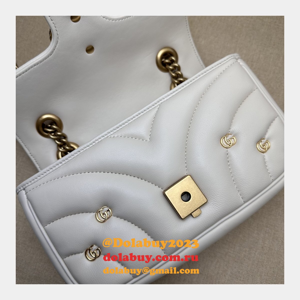 GG Marmont Matelassé 446744 Wholesale Gucci Replicas Bag