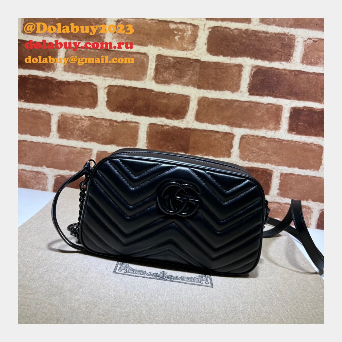 Designer Knockoff Gucci 447632 GG Marmont Shoulder Bag