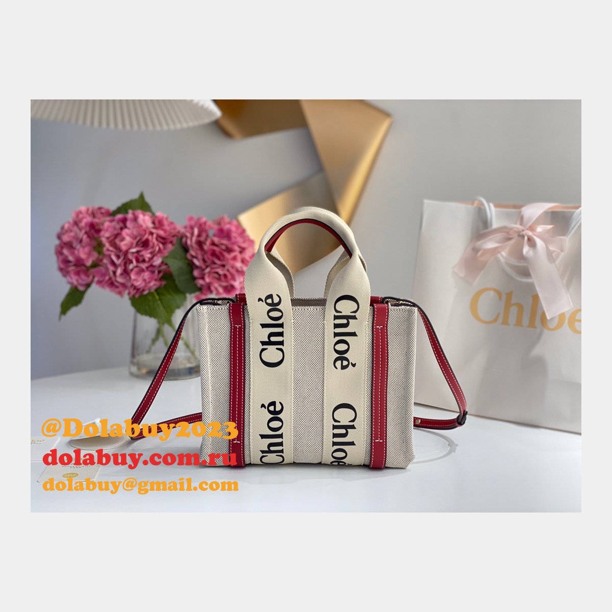 Best Quality Replica Chloe 1:1 Tote Woody dolabuy Bag  26CM