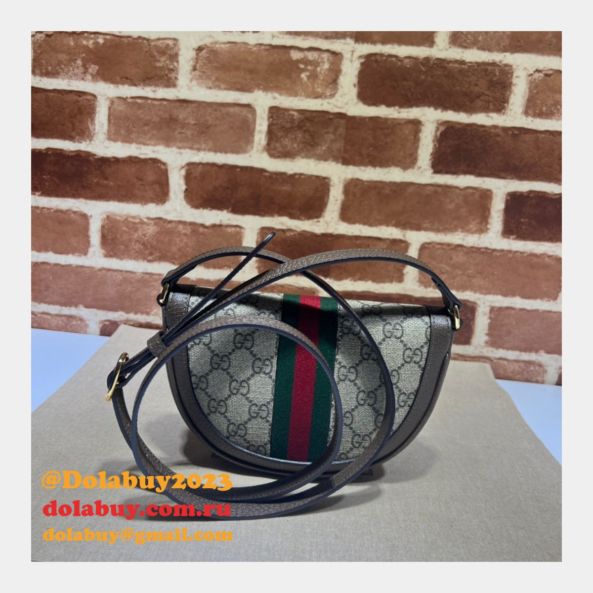 Gucci High Quality Ophidia 757309 GG shoulder Copy Bag