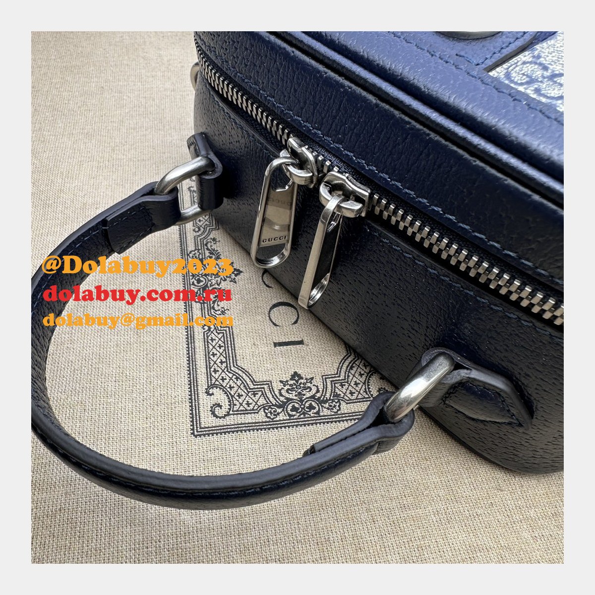 Ophidia GG Gucci Wholesale 772157 Top Handle Fake Bag