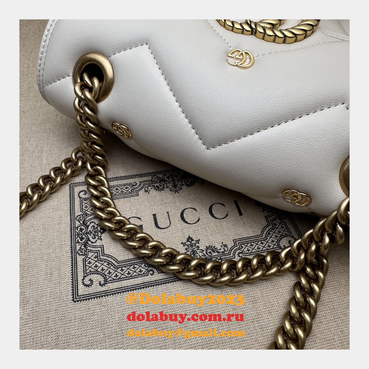 GG Marmont Matelassé 446744 Wholesale Gucci Replicas Bag