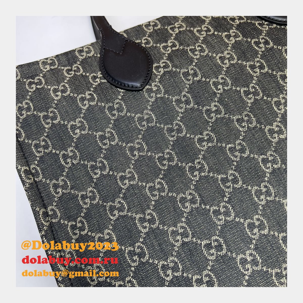 Ophidia GG 772184 Gucci Designer Knockoff Tote Black Fabric Bag