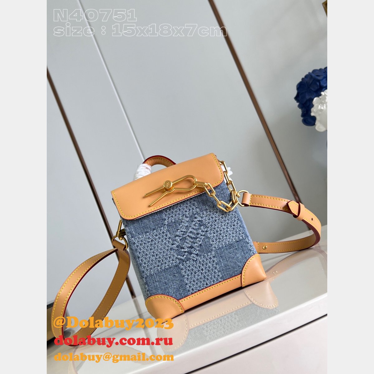 Designer Knockoff Louis Vuitton Nano Steamer N40751 Bag