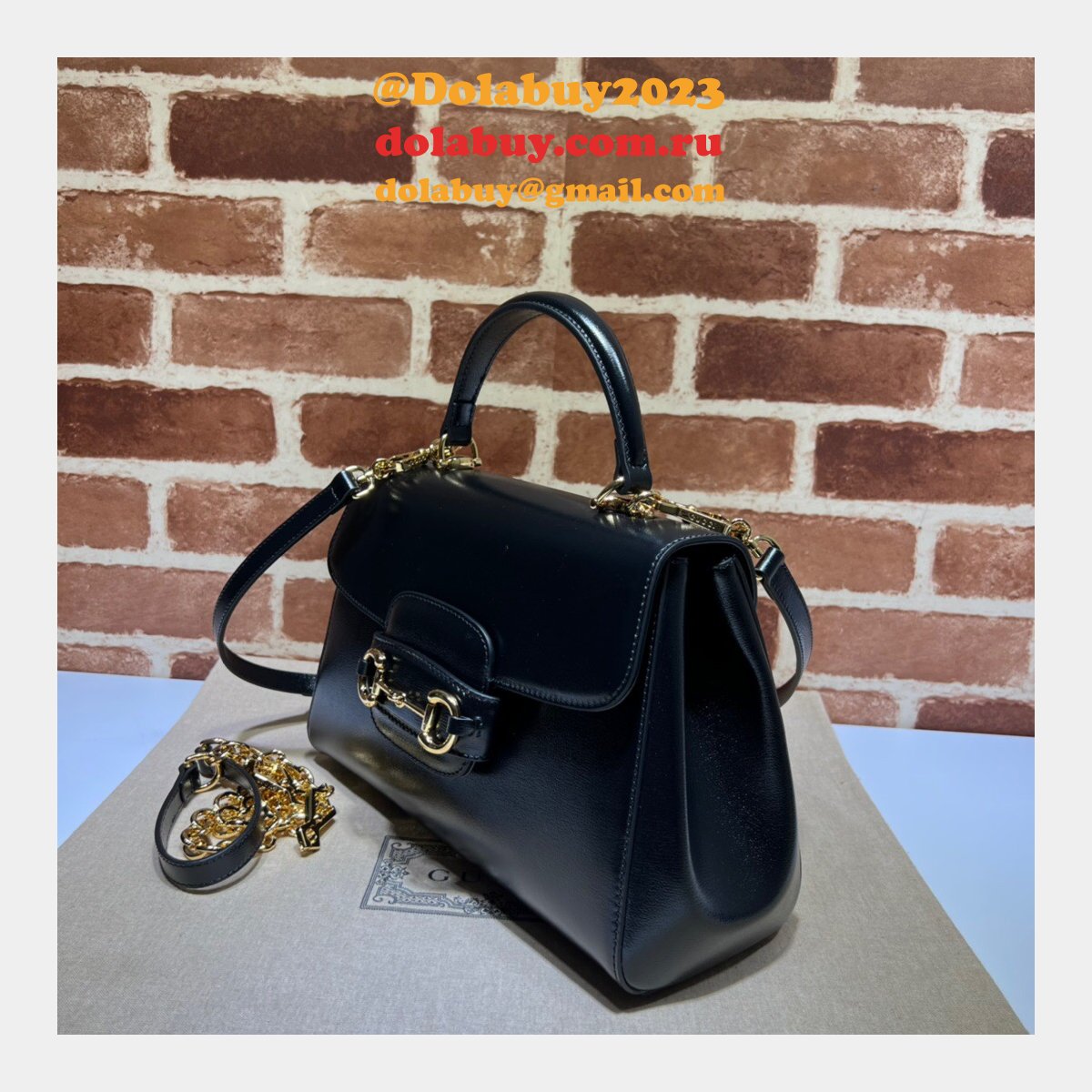Gucci 702049 First Copy Horsebit 1955 Top Handle Bags