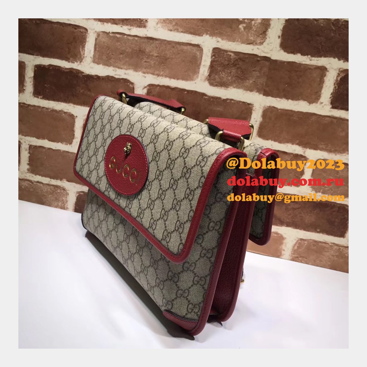 Gucci Best Top Quality GG Supreme messenger 495654 Bag