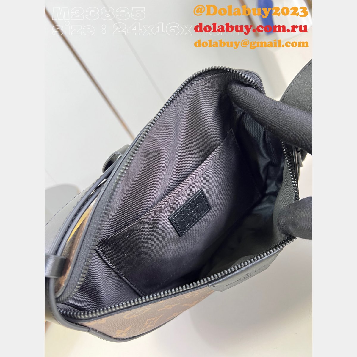 LV Moon Crossbody Monogram Eclipse M23835/M23838 Men Replicas Louis Vuitton Bag