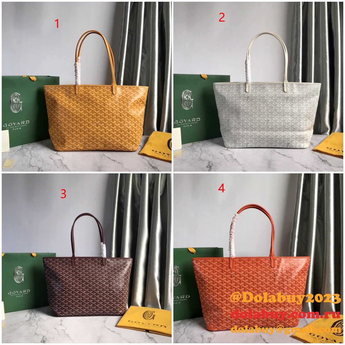 Shop For Luxury Leather Goyard Totes Knock Off Bags