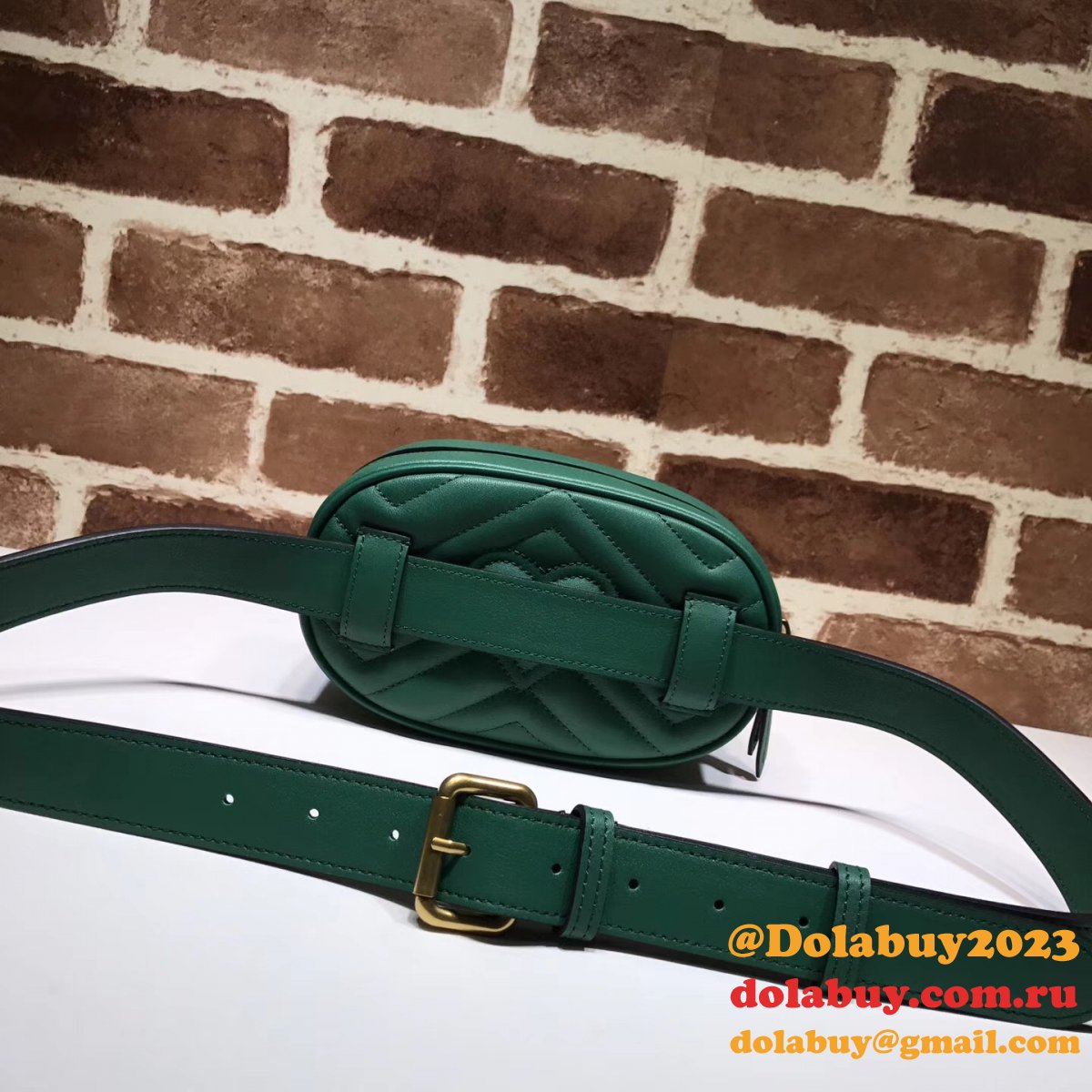Best 476434 Gucci GG Marmont matelassé leather belt bag