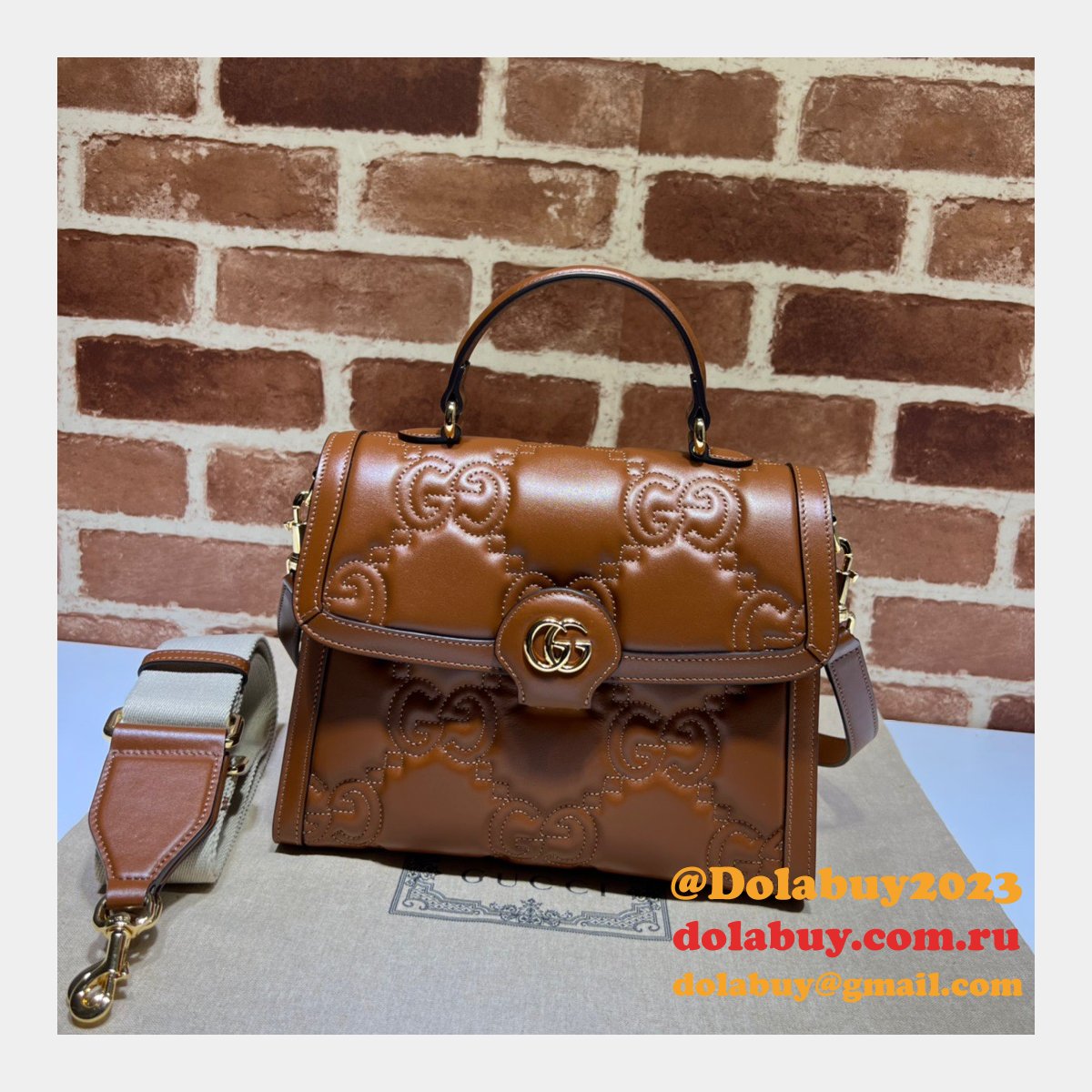 Gucci Fashion Copy 736877 Matelasse GG Top Handle Bag