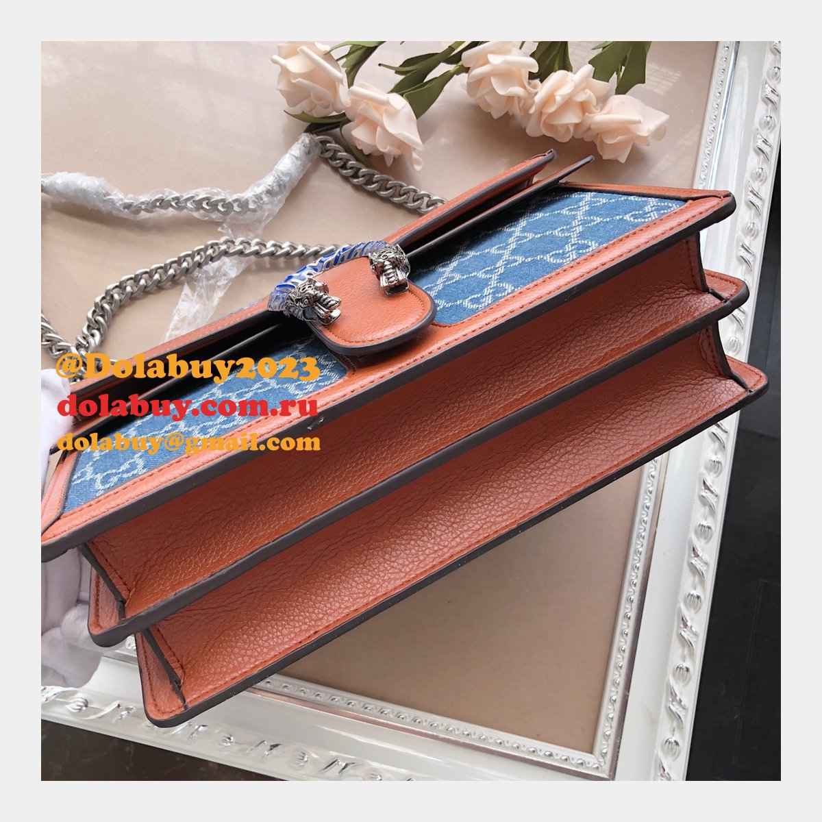 Gucci Knockoff GG Supreme Dionysus 400249 Shoulder Bag