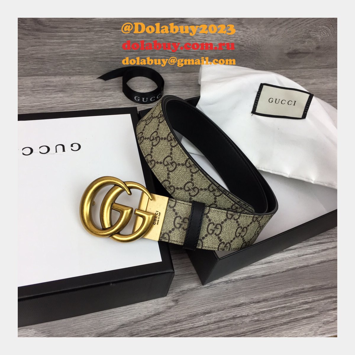 Gucci Belt With Double G Buckle 38mm Fashion