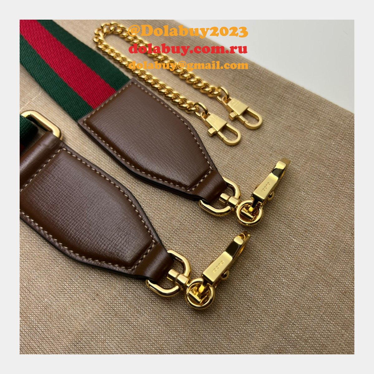 China Gucci High-end Replica 699760 Horsebit 1955 Strap Wallet