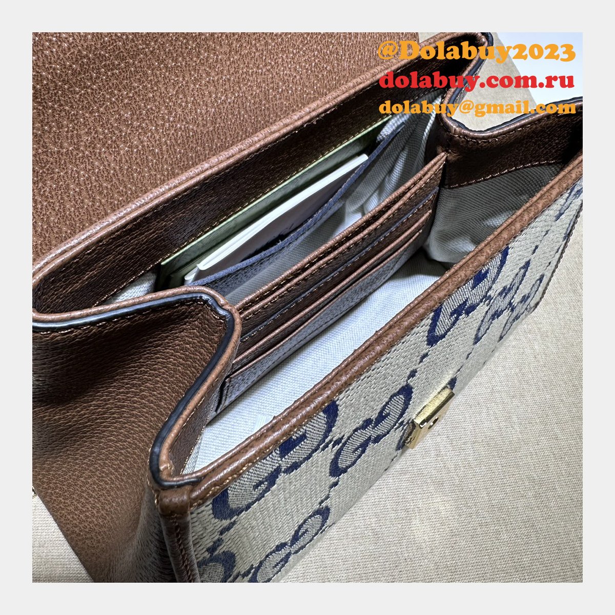 Horsebit Gucci 1955 Replica Top Handle GG 7 Star Bag
