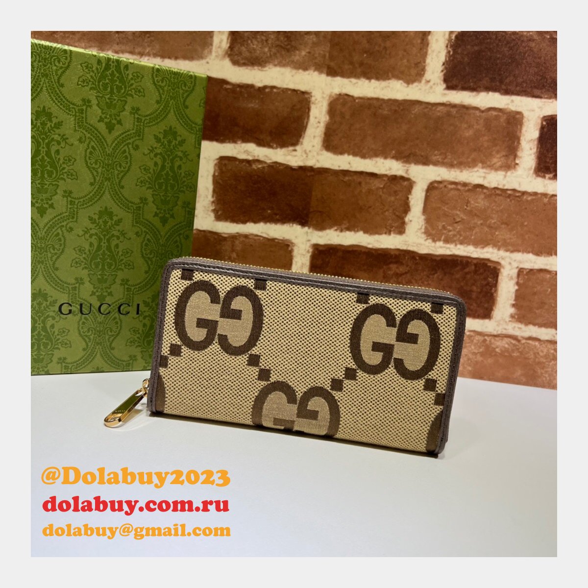 Gucci 699316 GG Supreme Monogram Super Wallet Dionysus Shoulder Bag