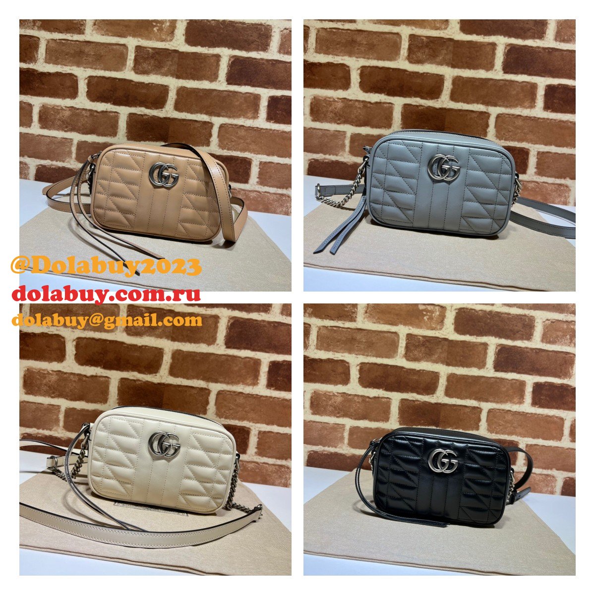 Lovely Gucci Designer Replica GG Marmont mini shoulder 634936 bag