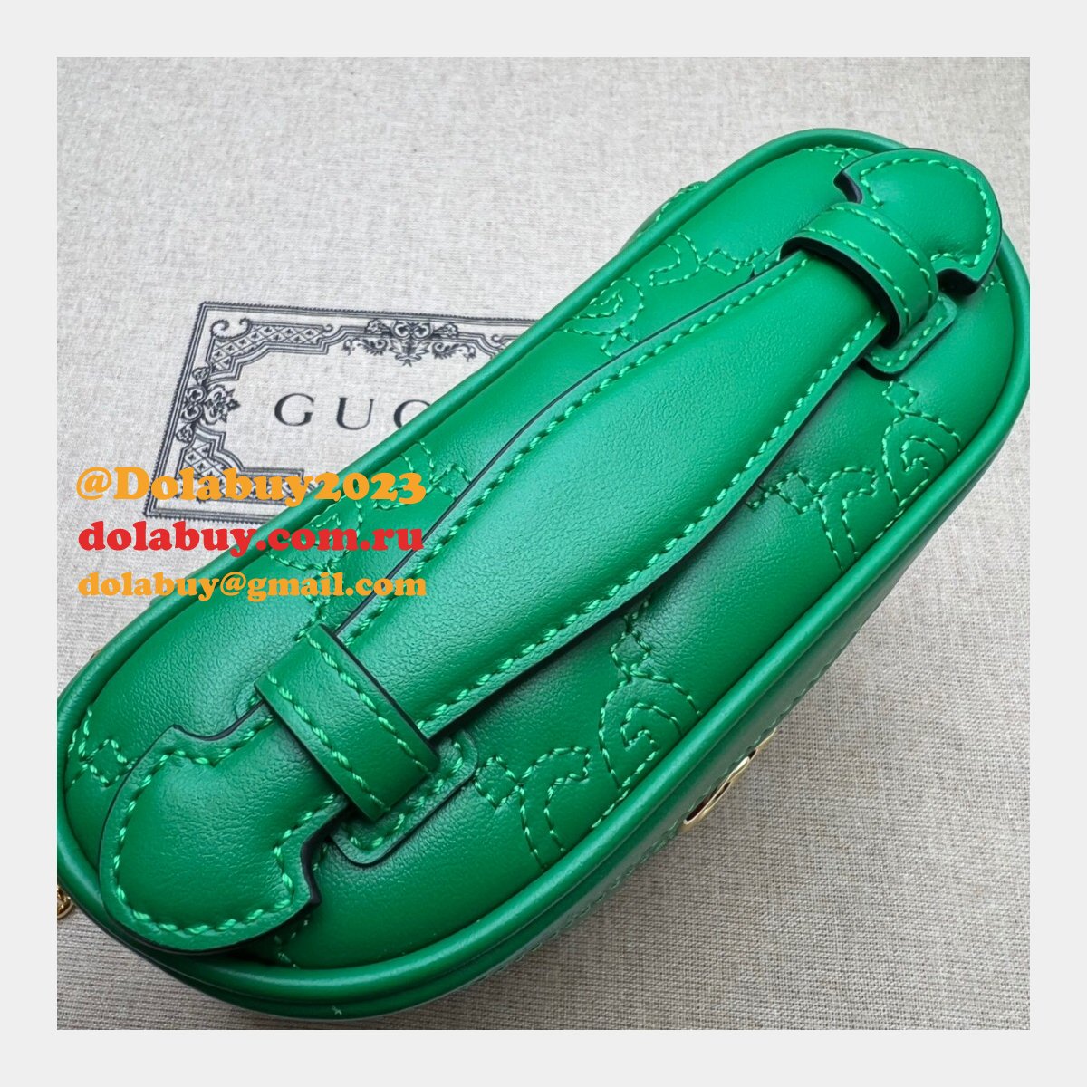 Best Gucci 723770 AAA Fake GG Matelassé Top Handle Bag